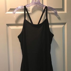 Black halter summer dress by Pact